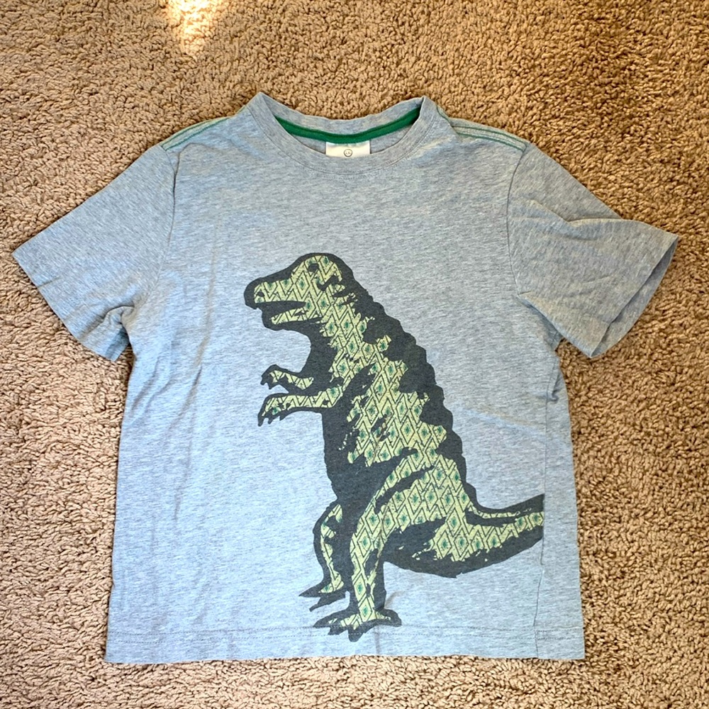 Hanna Andersson boy grey short sleeve tee 130cm/8T